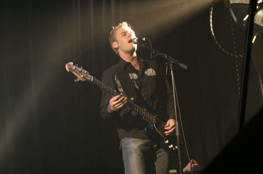 Chris on bass